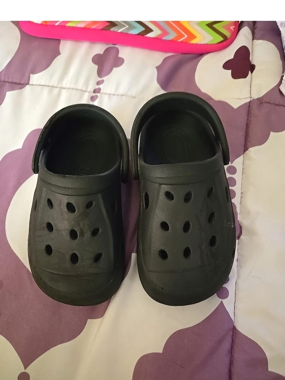 Black Unisex Clogs Water Sandals Shoes Adult Classic Clog Size 7 B62